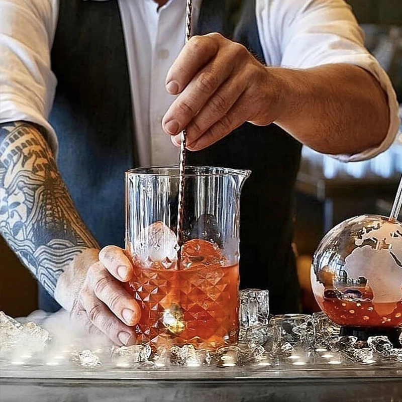 

700ml Glass Studded Cocktail Mixing Glass Bar Tool