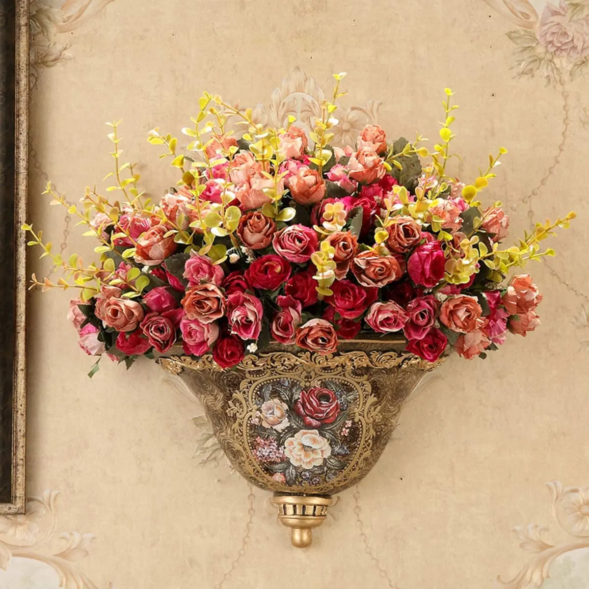 7 zweig 21 Köpfe Künstliche Blumen Bouquet Mini Rose für Braut Dusche Hochzeit Floral Geburtstag Party Home Büro Dekoration – Detail 11