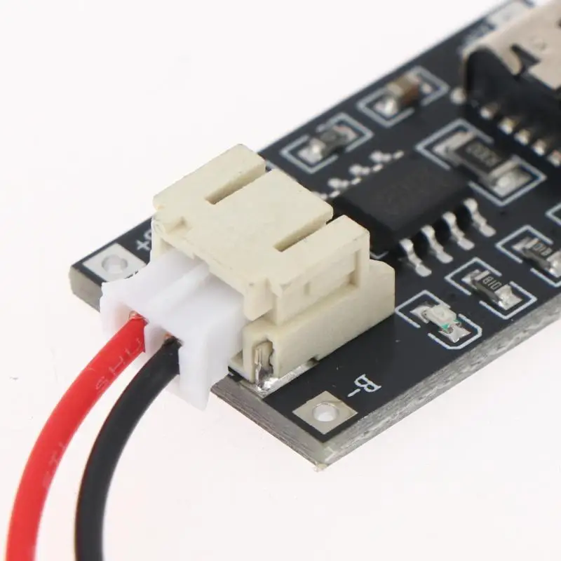 B*1/2 pcs Black TP4056 3.7V Lithium Battery Charging Module 1A Type-C Port PH2.0 Terminal Overcurrent Protection Board