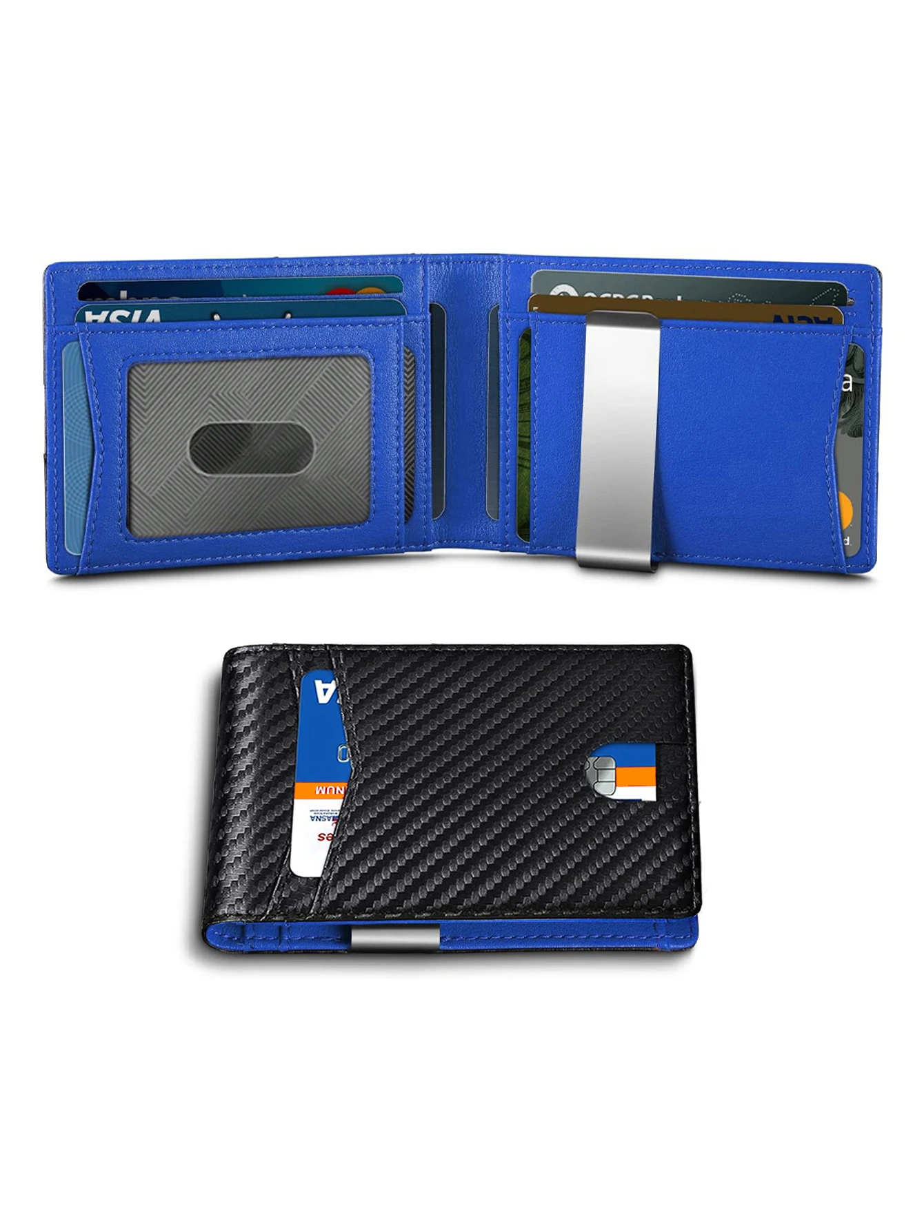 Men's Wallet Anti-Theft Slim Wallet For Men & Card Holder For Men With Clip Fashion Thin Multifunction Men Credit Card Holder