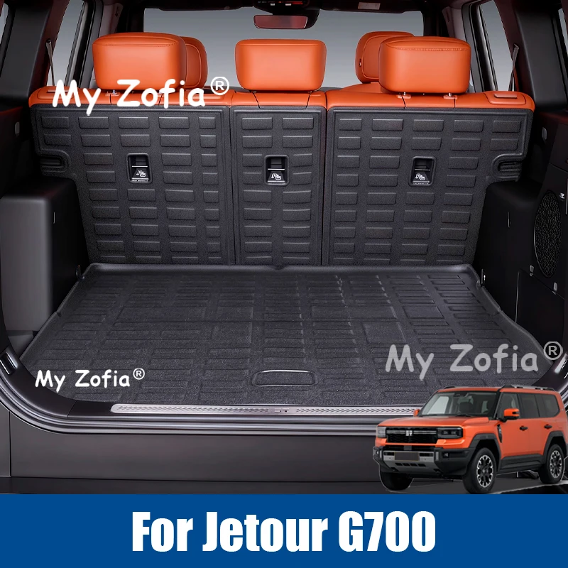 

Автомобильный коврик в багажник с полным объемным звуком, подходит для Jetour G700 2025 2026, модифицированное автомобильное сиденье, коврик на спинку из ТПЭ, аксессуары для салона автомобиля