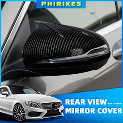 Rearview Mirror Cap Side Mirror Cover LHD Fit For Mercedes Benz C GLC S E Class W205 X253 W222 W213 W238 Car Accessories