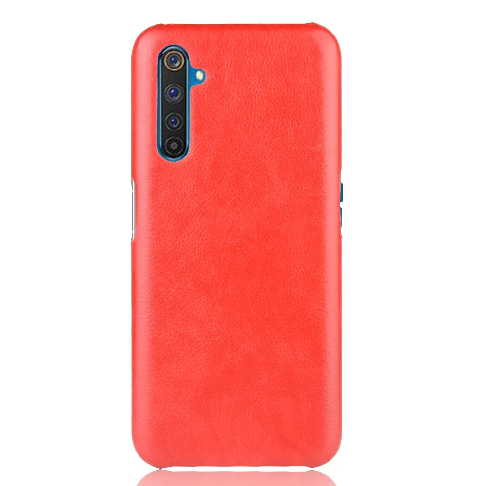 Retro Litchi PU Leather Texture Phone Case For Realme X50 X7 X2 Pro X3 Super Zoom XT X50m Hard PC Protective Back Cover