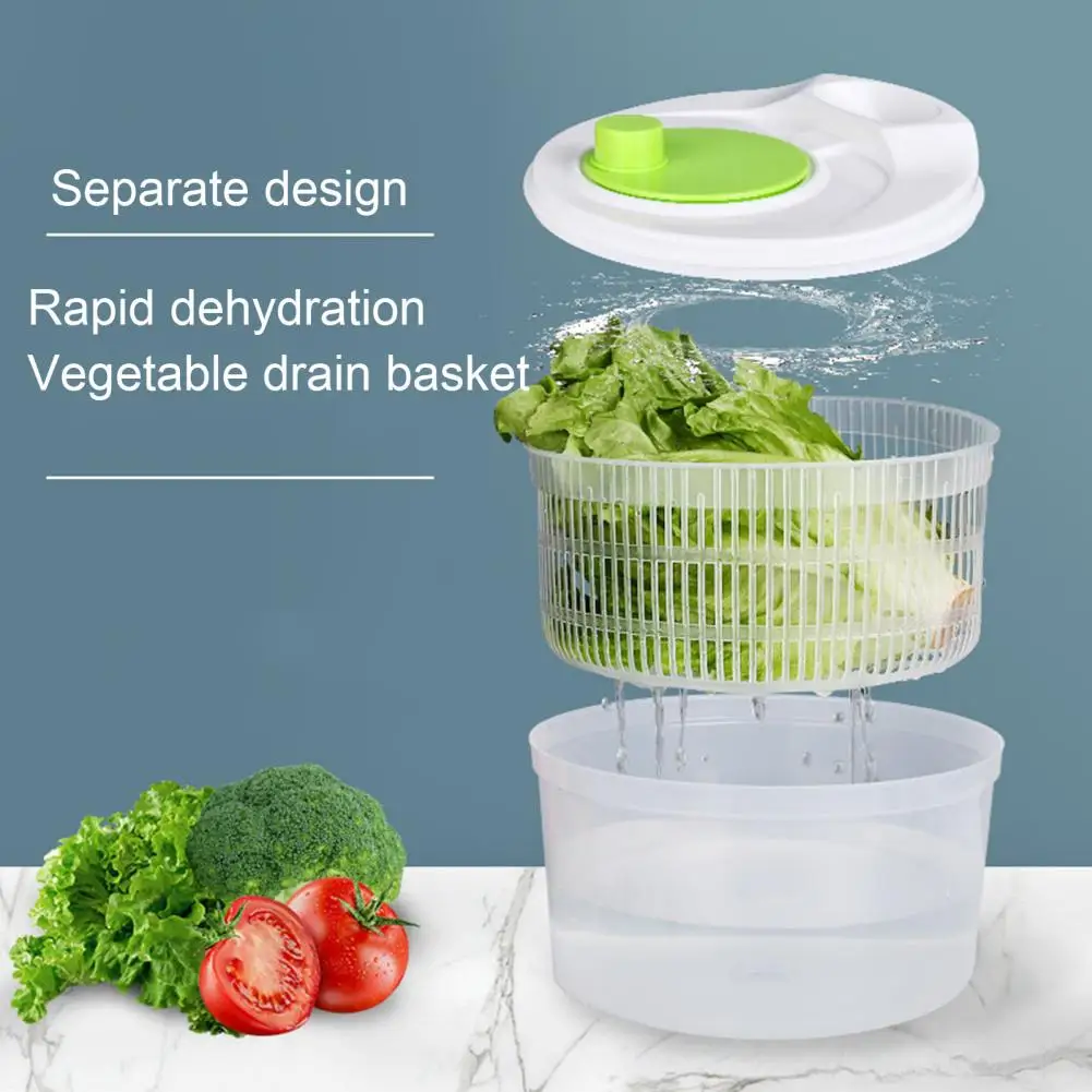 Fruit Vegetable Washer Salad Spinner with Drain Basket Mesh Bowl for Fruit Vegetable Washing Drying Lettuce Cleaner for Kitchen