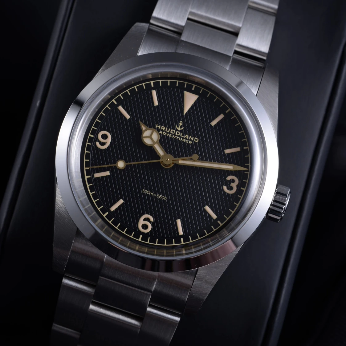 Hruodland 2025 Neue Automatische Männer Mechanische Uhren PT5000 Bronze Pilot Saphirglas 100 M Wasserdicht Reloj Hombre