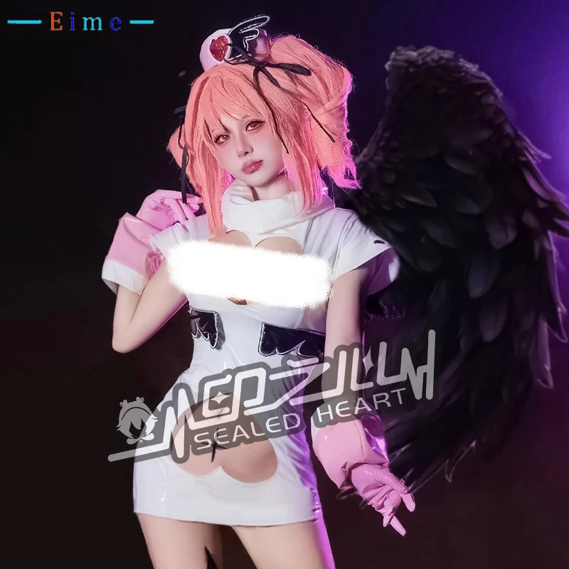 

Anime Gushing Over Magical Girls Hanabishi Haruka Cosplay Costume Women Sexy Jumpsuit Dress Wing Halloween Uniforms Customized