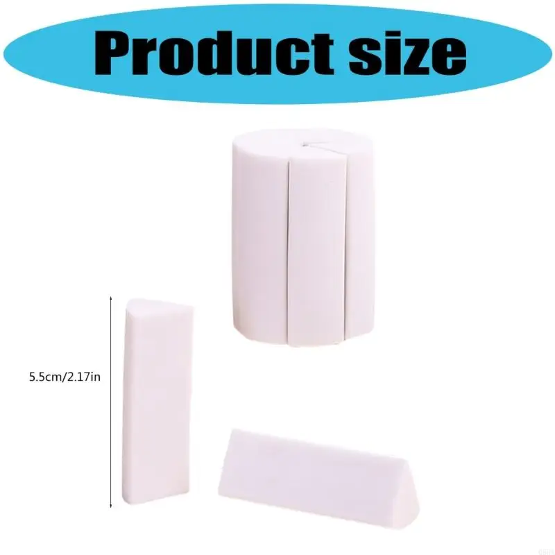 学生や専門家向けの人間工学に基づいた三角形の消しゴム 7 個セット