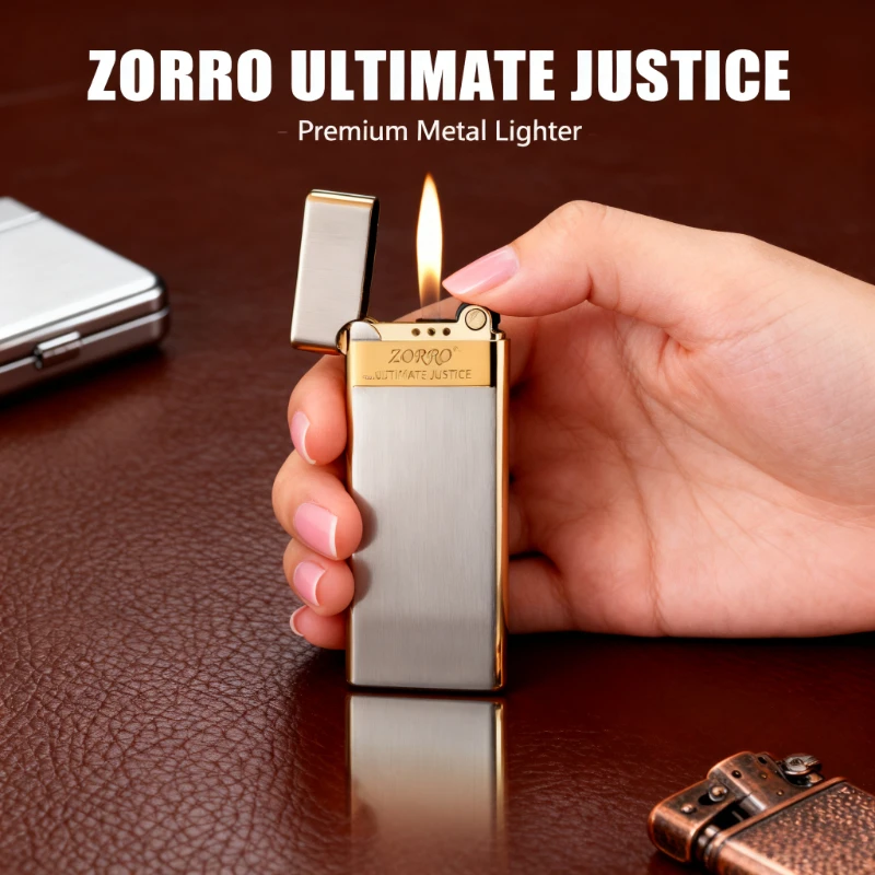 

Inflatable Butane Grinding Wheel Lighter - Ultra Thin Metal, Men's Small Tool, Holiday Gift & Essential Smoking Accessory