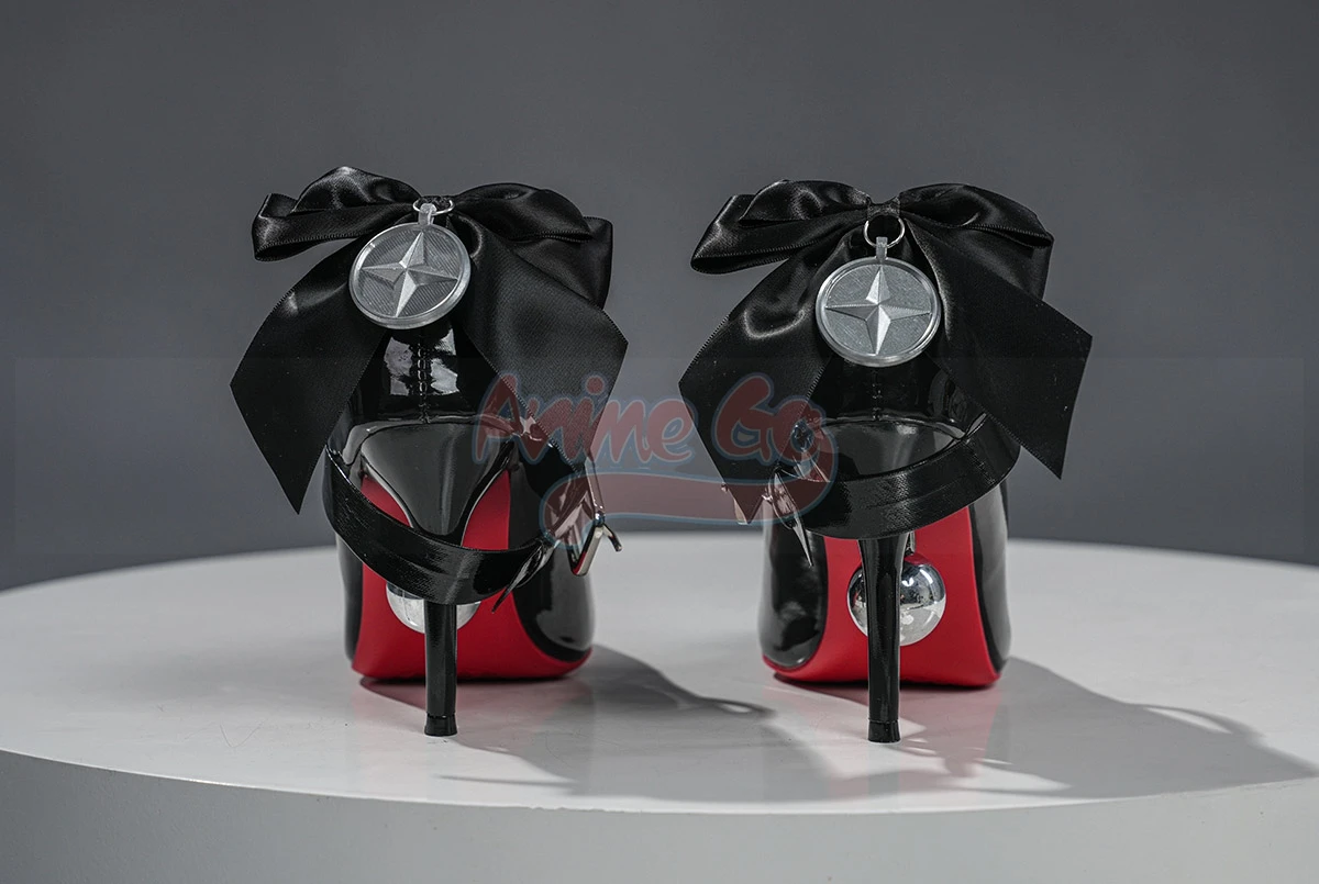 Game ZZZ Ramiel Cosplay Shoes Remielle Dan Women Black High Heels Halloween