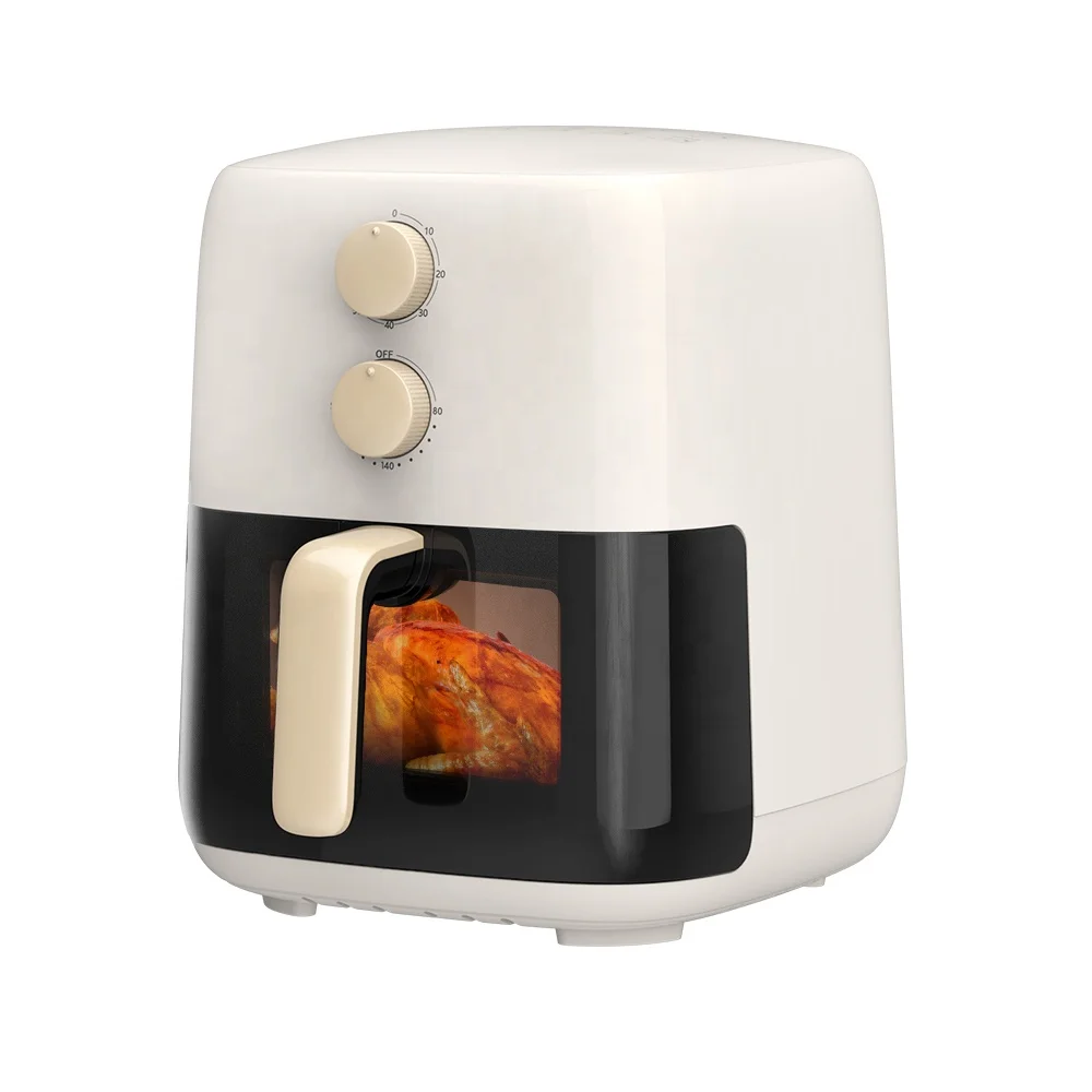 Factory Electric Mechanical Knobs Manual air Fryer 4.2L Manual Control Customization WIth Widow