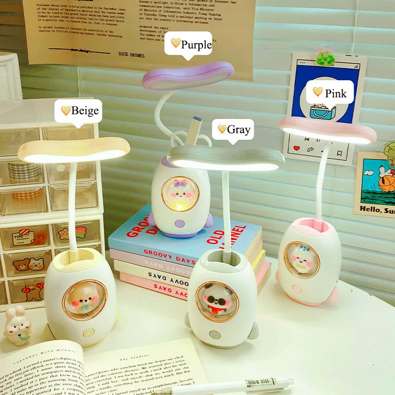 

Creative Astronaut Spaceman Desk Lamp Eye Protection Study Lamp LED Lamp Bedside Dormitory Reading USB Charging Night Light