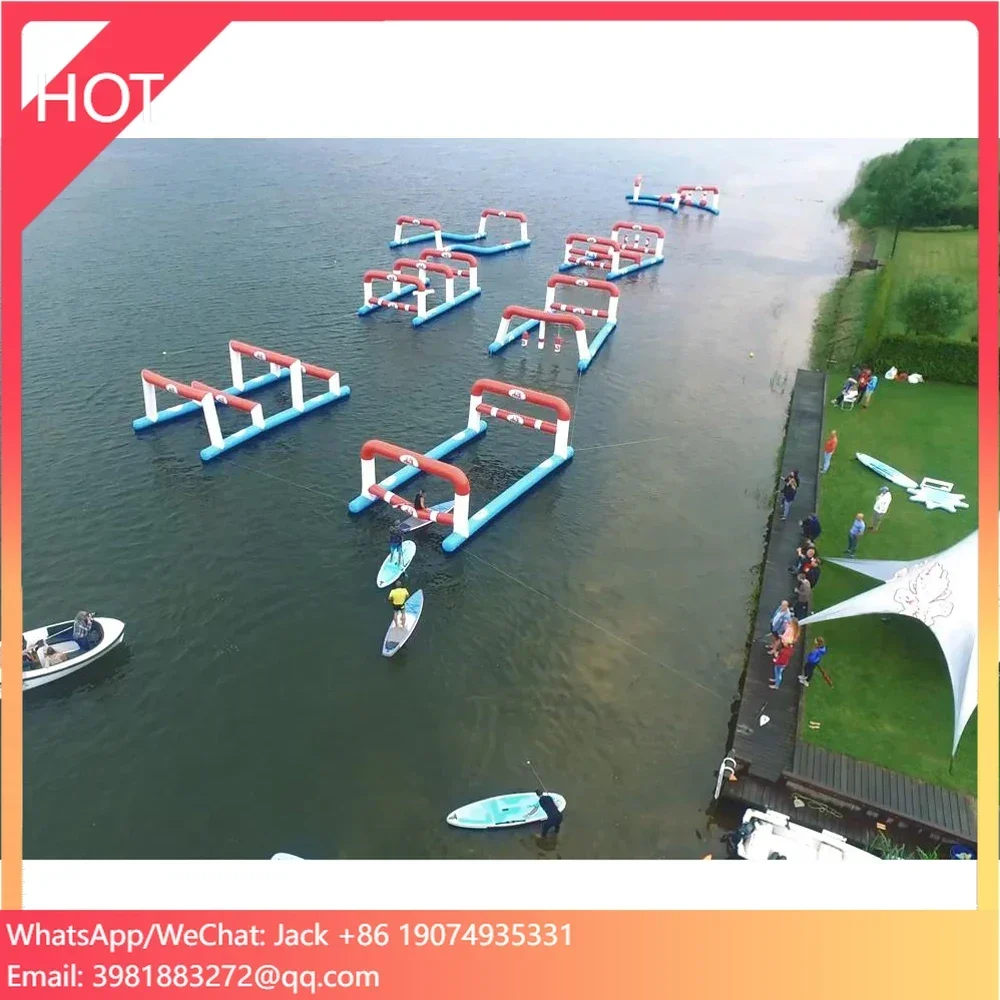 Inflatable SUP Cross Inflatable Water Sport Floating Obstacle Cross Inflatable SUP Obstacle