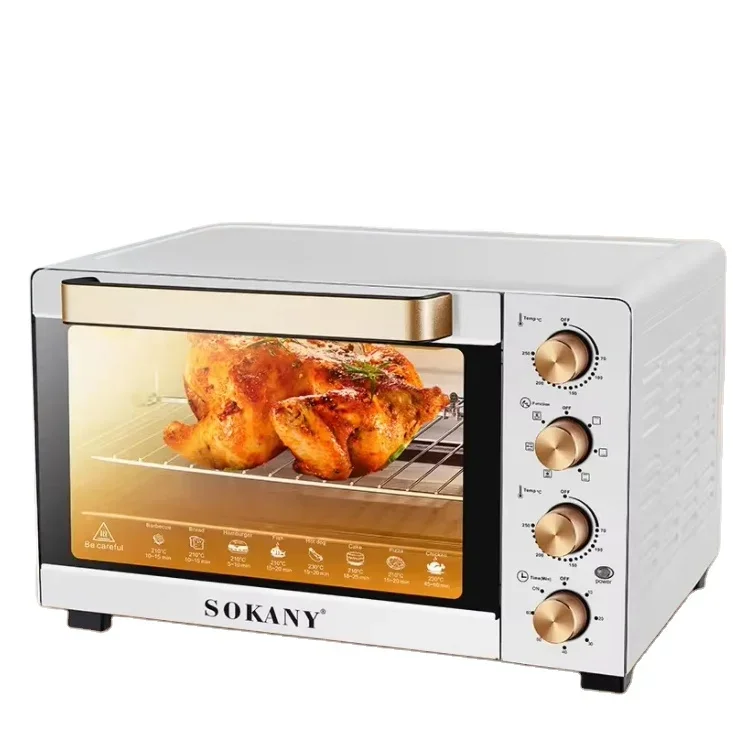 

SOKANY 10013 TOASTER OVEN with grill 40L White microwave oven appliances