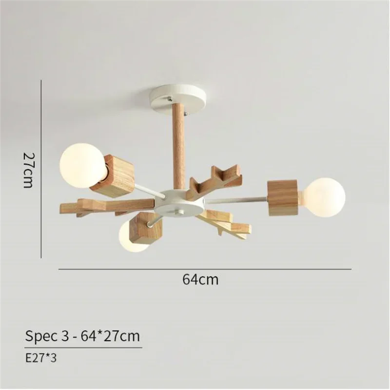 جديد وصول LED الثريا اللمعان الخشبية لغرفة المعيشة الخشب الطعام أضواء الحديثة السقف شنت الثريات الإضاءة