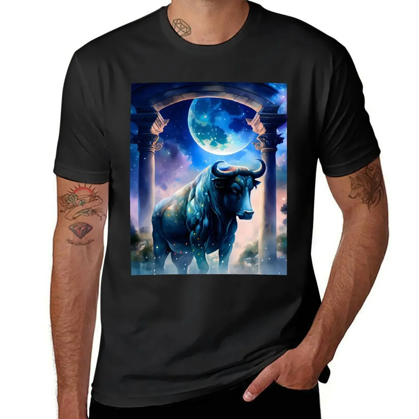 Taurus Astrology T-Shirt oversizeds customs korean fashion Men's t-shirts