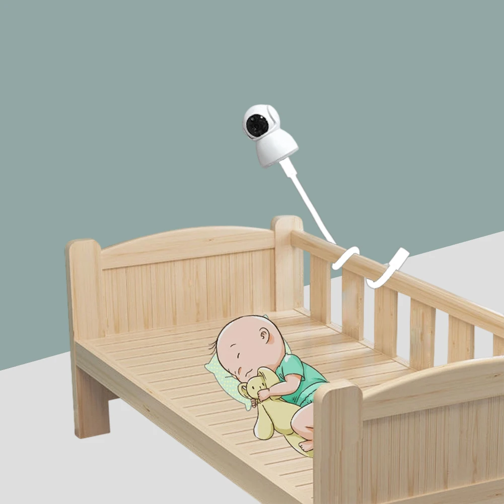 1/4inch Flexible Gooseneck Camera Mount Tool-Free Adjustable Portable Remote Monitoring Device Base Hose Bracket