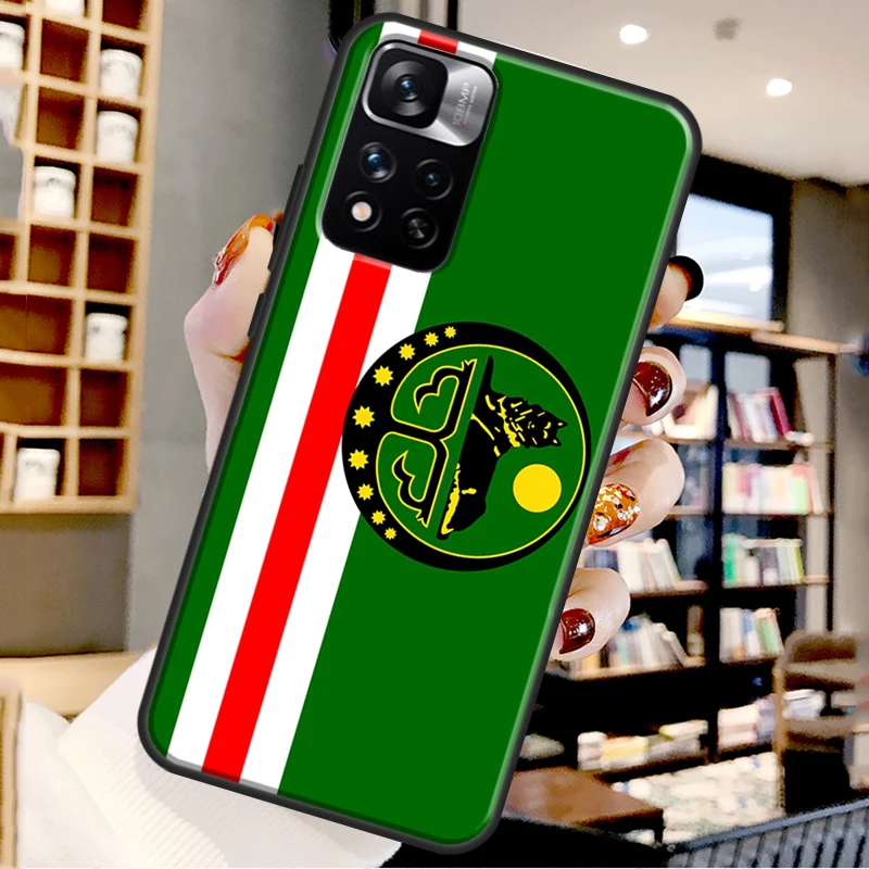 Chechen Chechnya Flag Case For Xiaomi Redmi Note 12 11 10 9 8 Pro Note 12S 11S 10S 9S Cover For Redmi 9 10 12 C