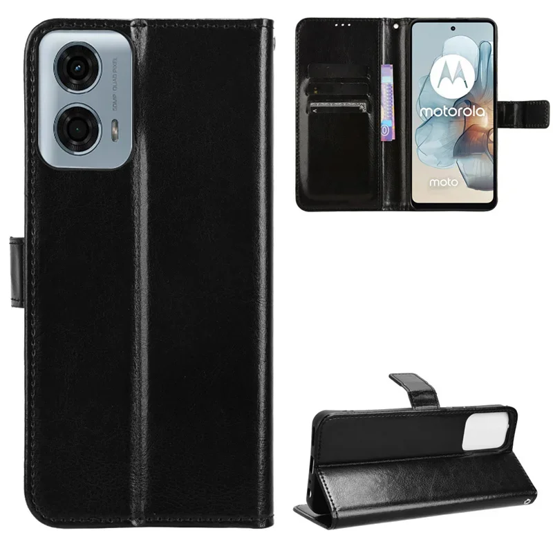 Flip Case For Motorola Moto G45 5G Case Wallet Magnetic Luxury Leather Cover For Motorola Moto G45 5G Phone Case