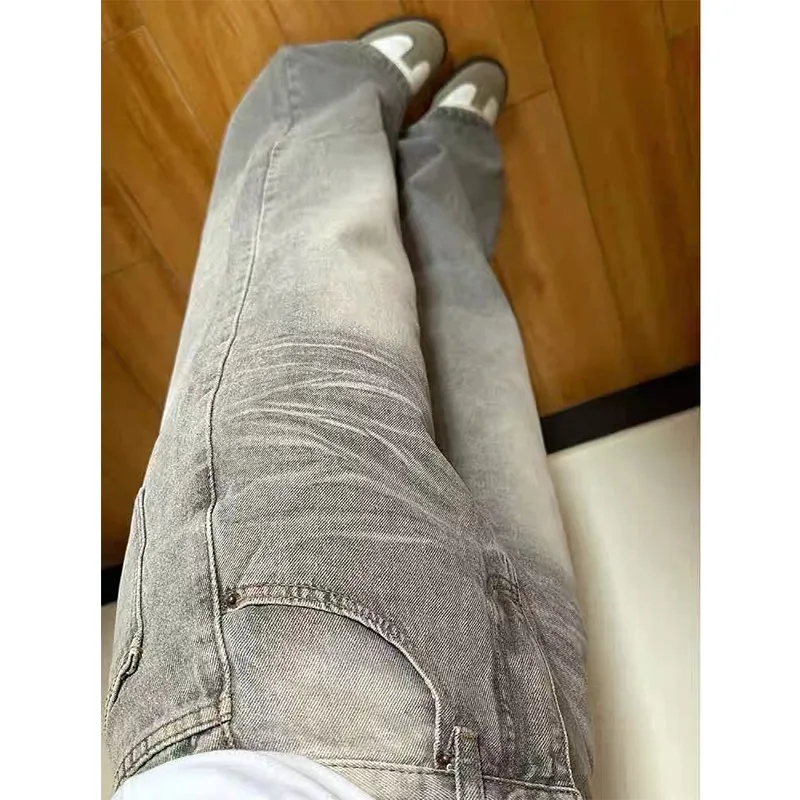 Y2k Vintage Baggy Jeans Woman\'s Korean Fashion Denim Pants Harajuku Kpop Streetwear Trousers Japanese2000s Style Spring Jeans