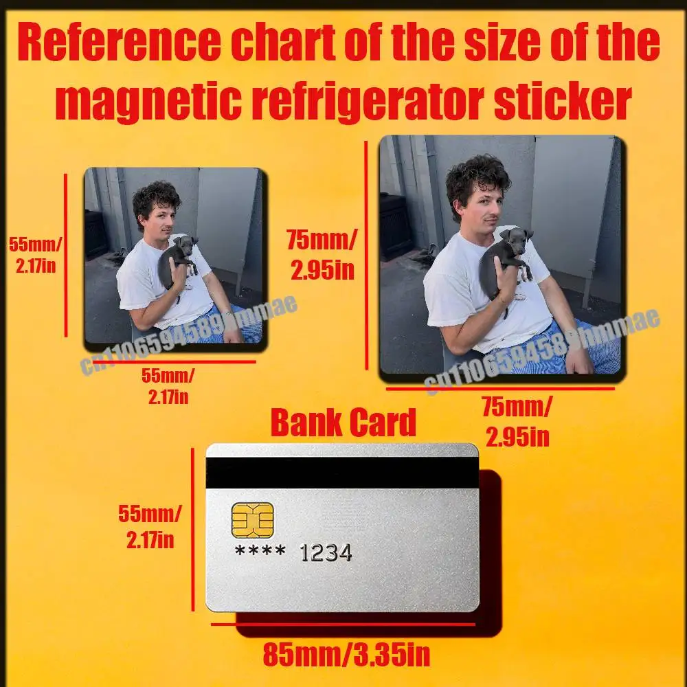 For C-Charlie P-Puth Whatevers Clever Fridge Magnets Freezer Refrigerator Kitchen Metal Cabinet Magnetic Card Case