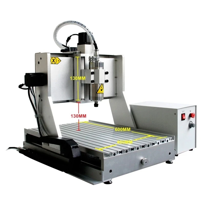 4Axis 6040 Z-Axis 130mm Router Engraving Milling Machinery 0.8KW 1.5KW 2.2KW Spindle with Water Tank Metal Wood Working Bench