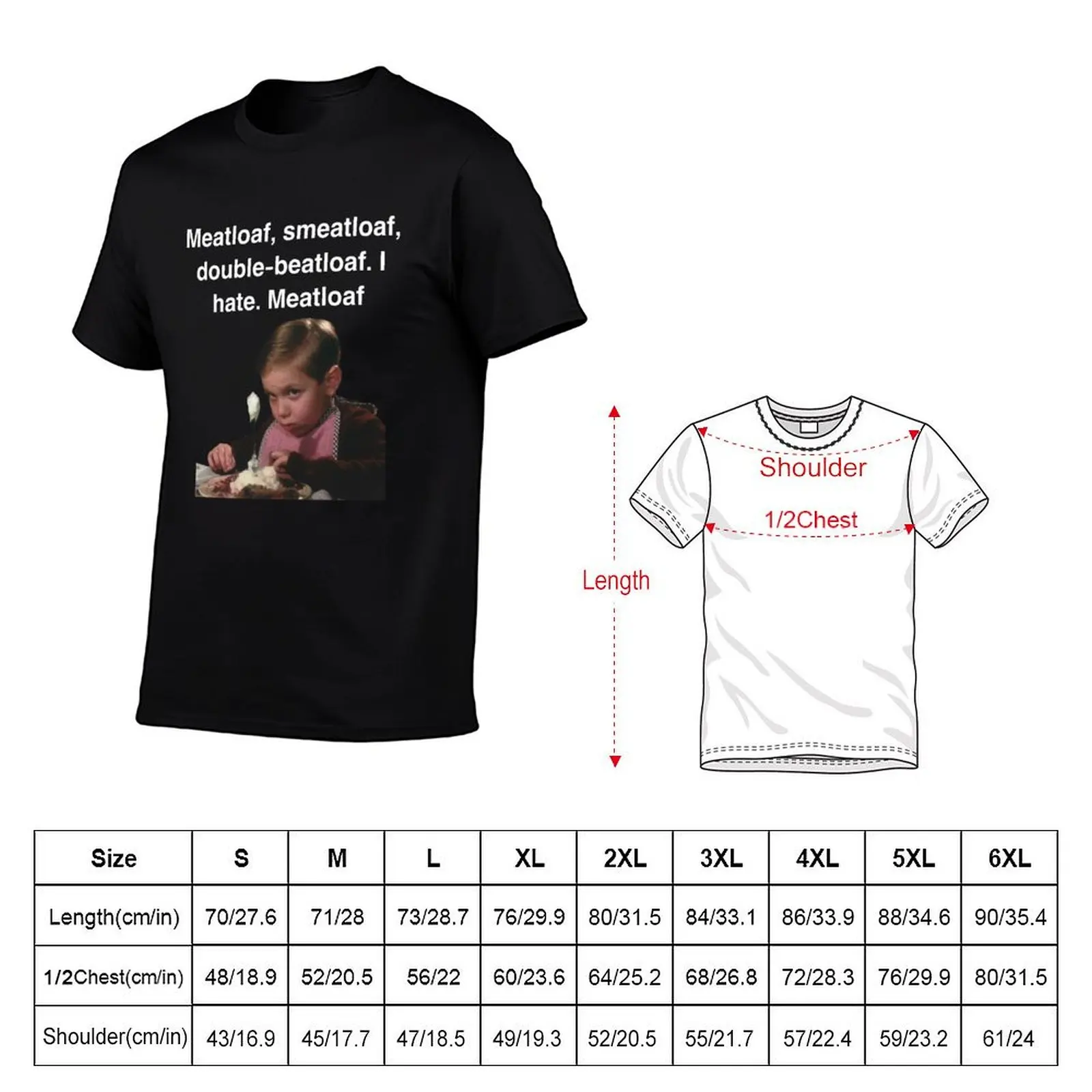 A Christmas Story Meatloaf T-Shirt Casual Trendy Streetwear Tee Shirt