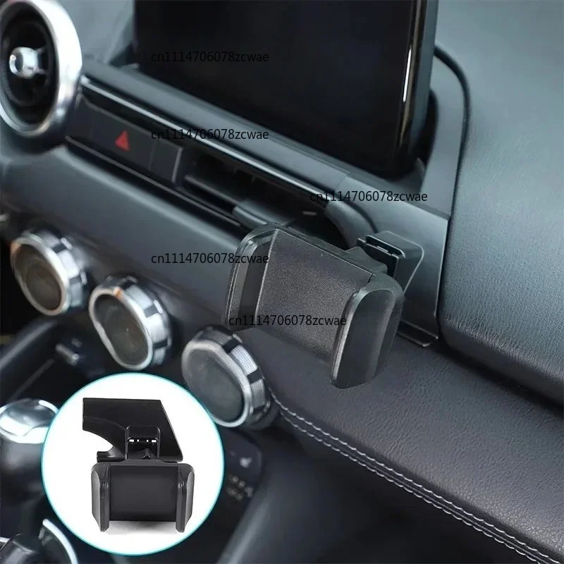 For Mazda MX-5 2016-2024 ABS Car Central Control Air Outlet Mobile Phone Holder GPS Navigation Holder Car Accessories(LHD RHD)