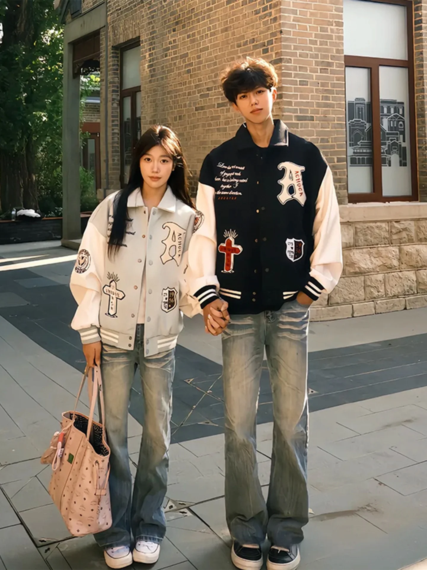 

Retro Wa High Waist Straight Leg Men's Jeans Blue American Sle Slim Fit Autumn Long Pants Casual Faion Trousers