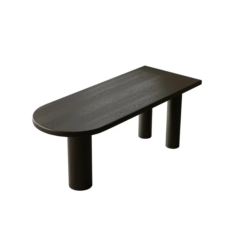 

Wabi family dining table solid wood dining table and chair combination small apartment eating table living room desk island