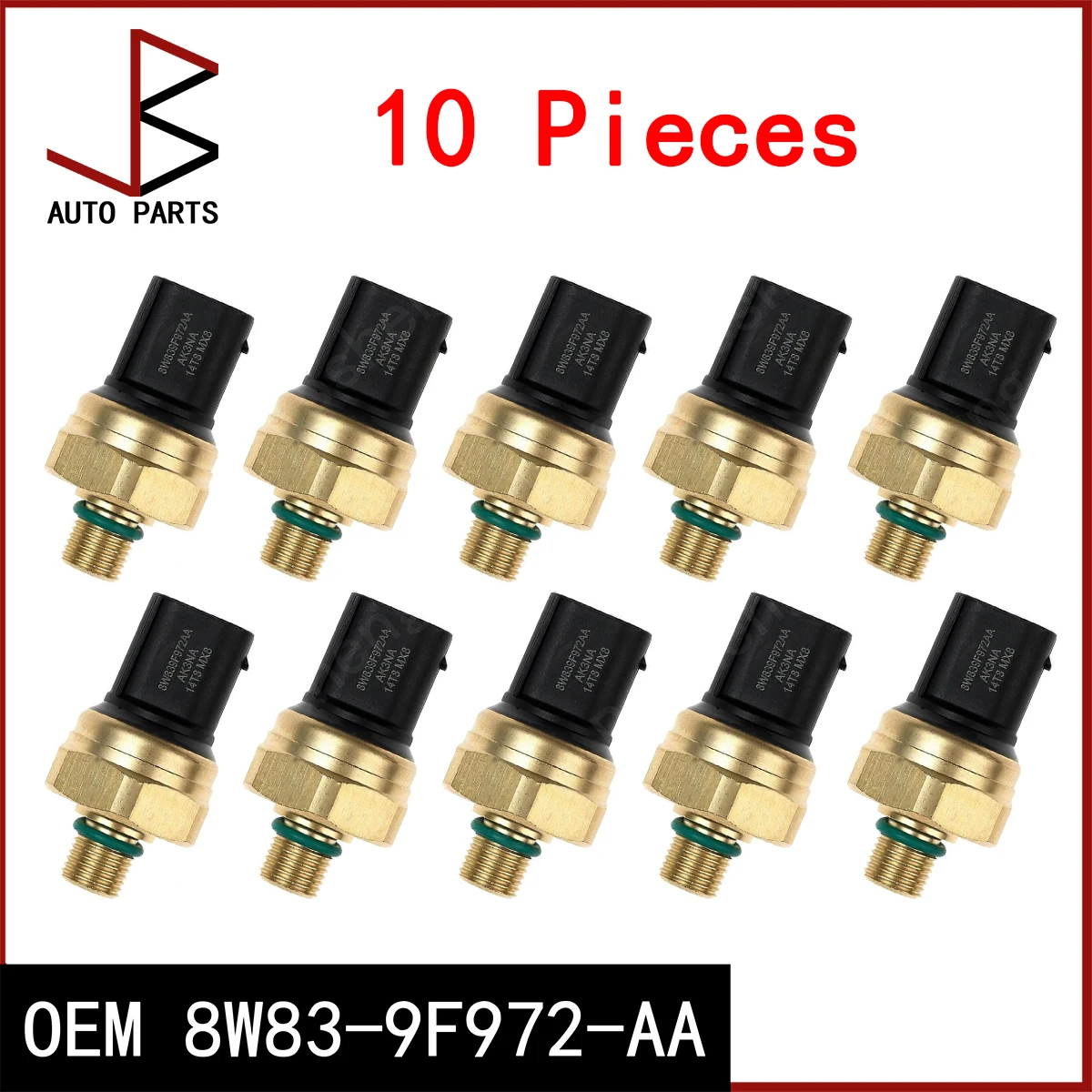 

10 шт. OEM 8W83-9F972-AA 8W839F972AA Датчик давления топлива для FORD USA EDGE (U387) 2.0 AWD 06- LAND ROVER DISCOVERY IV (L319)