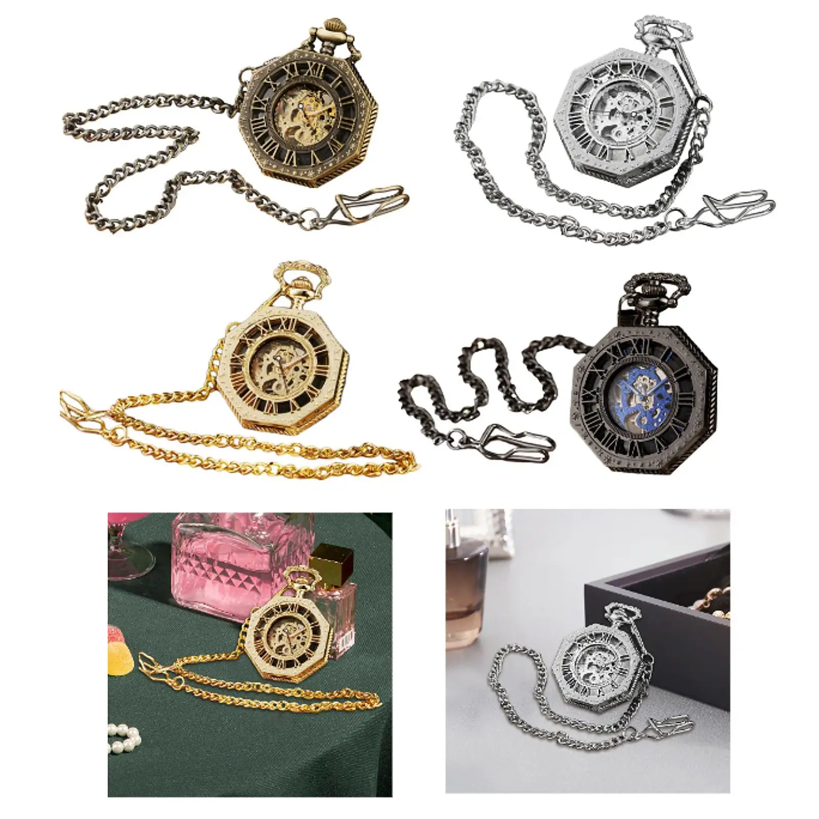 Básculas de números romanos, reloj de bolsillo vintage, regalo, colgante en la ropa, accesorio de moda para cumpleaños, niños, aniversario, familia