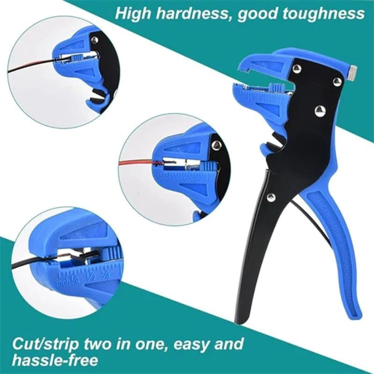 Efficient Derivemid Automatic Wire Stripper Tool - Superior Precision 2 in 1 Cable Stripping Device - Essential Cable Strippers 