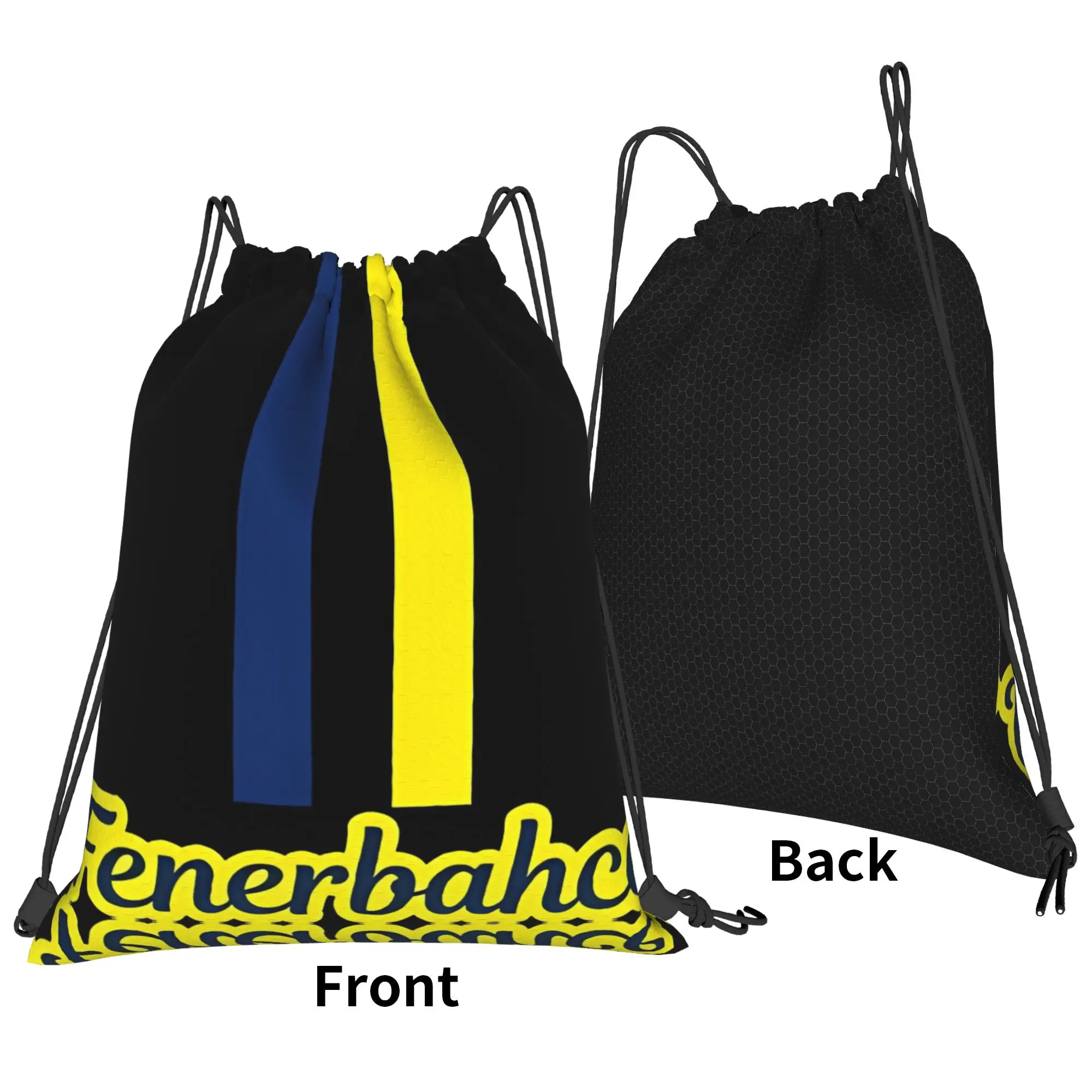 Fenerbahcee Stripes Portable Hiking Riding Gym Drawstring Storage Sporty Backpacks