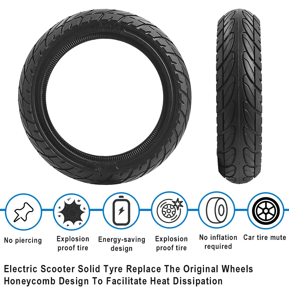 50/75-6.1 Vollgummireifen für Gotrax XR GXL V2 Apex XL Hover 1 Jive Journey Aovopro Es80 Elektroroller 8.5x2.0 Reifen für Xiaomi – Detail 2