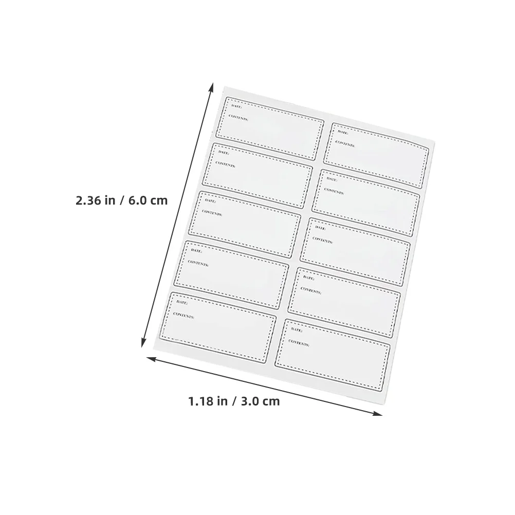 

Waterproof Oil-Resistant Labels For Food Storage Handwriting Freezer Bottle Stickers Removable Date Marking Tag Decal