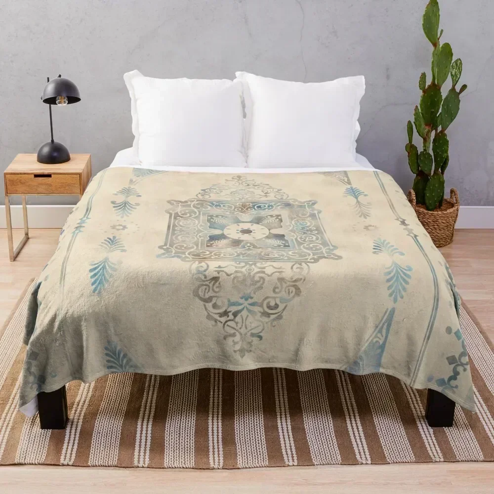 

Boho Chic Pastel Distressed Carpet Throw Blanket for winter Tourist christmas gifts Blankets