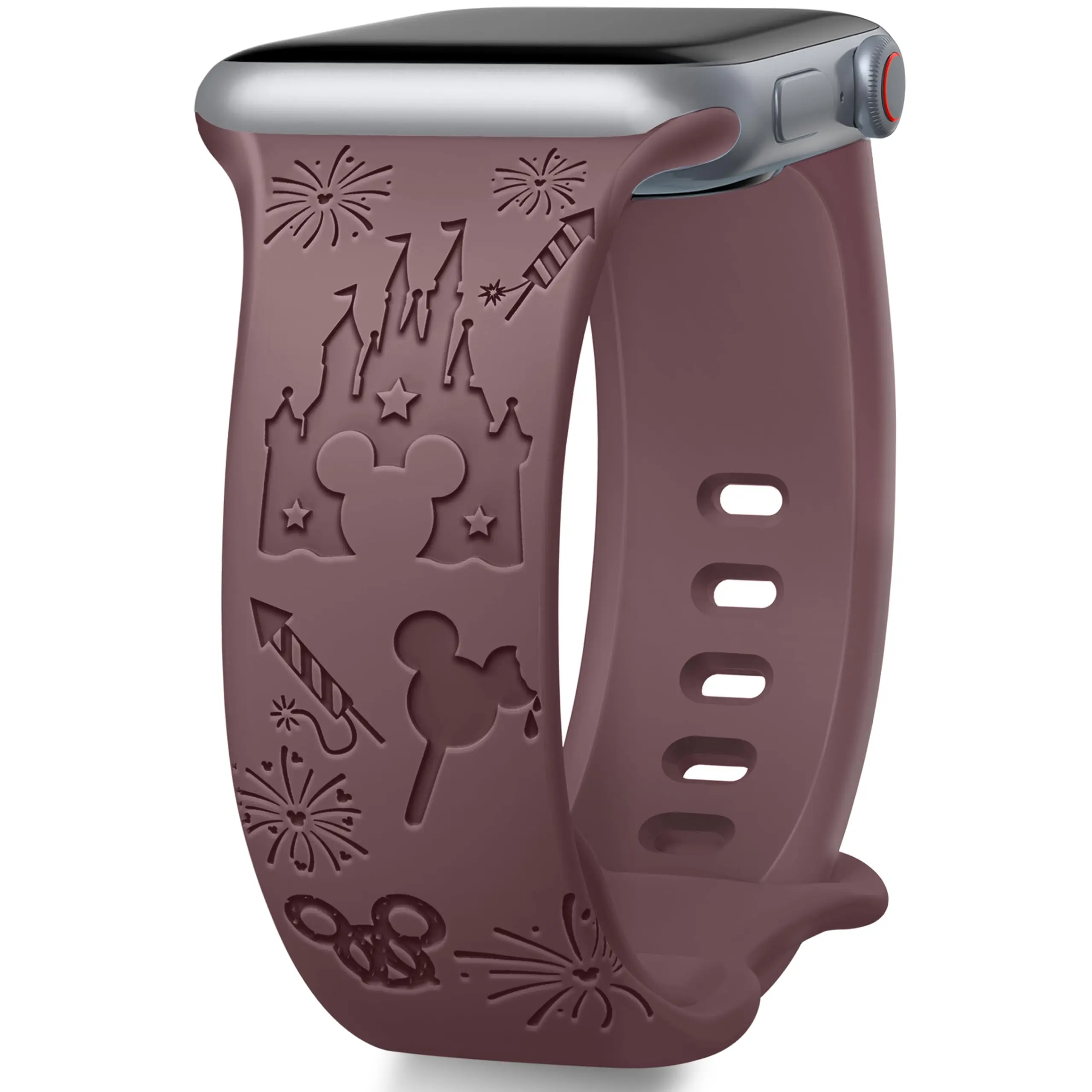 Engraved Strap For Apple Watch Band 45mm 44mm 42mm 46mm 49mm 41mm 40mm Bracelet Correa Series 10 8 9 7 SE 6 5 4 Ultra 2