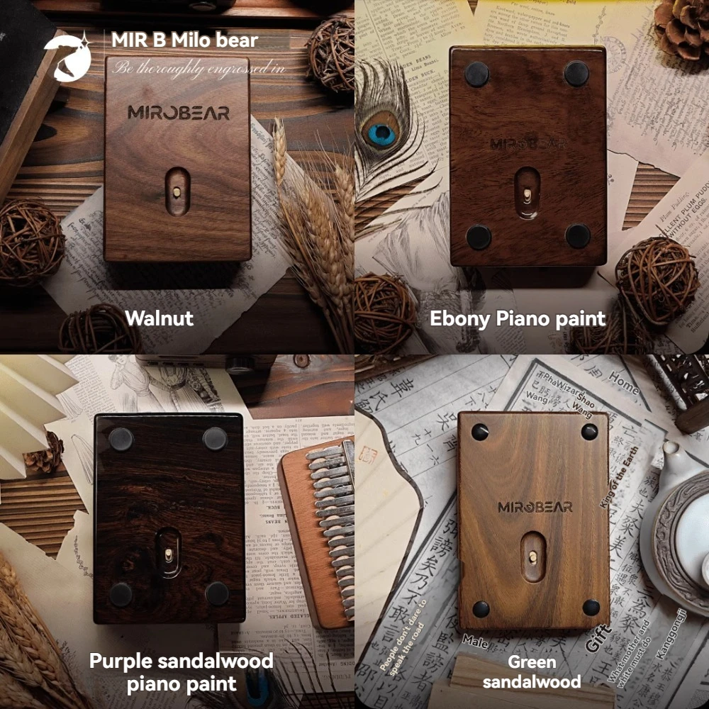 

MIROBEAR MR22 Mini Mechanical Keyboard Custom Walnut 22key Numeric PAD Hot Swap Tri Mode Wireless Bluetooth Game Keyboard Kit
