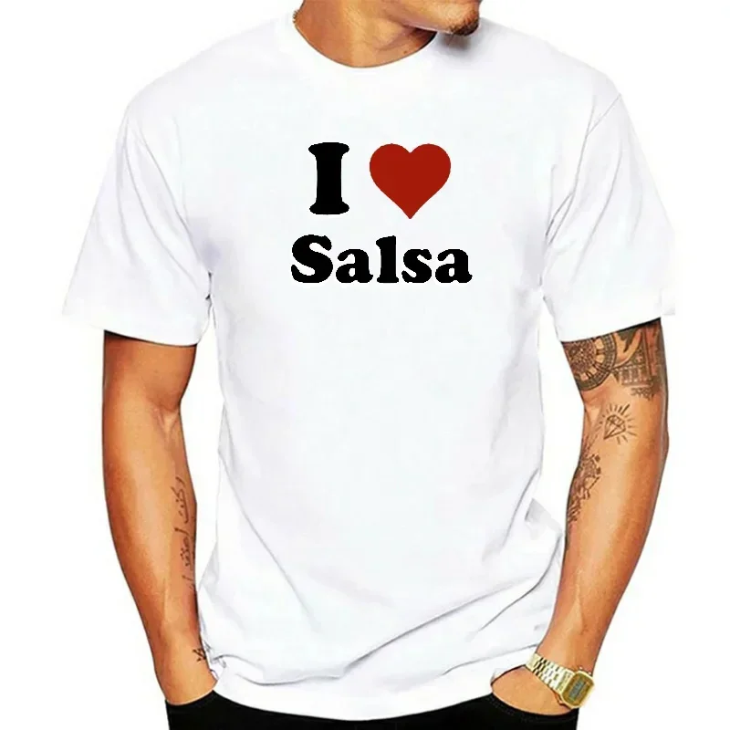 Ich liebe Salsa Happy Birthday Print Graphic Fashion Crewneck Harajuku Casual Trend Sommer Unisex Kurzarm-T-Shirts