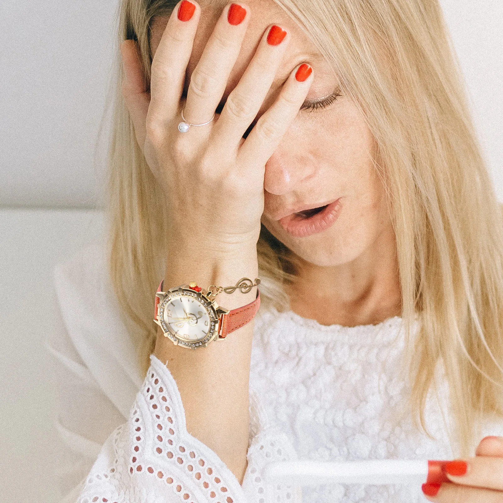 Wristwatch Simple Metal Watch Adjustable Fashionable Casual Student Office Watch Women Wristwatch