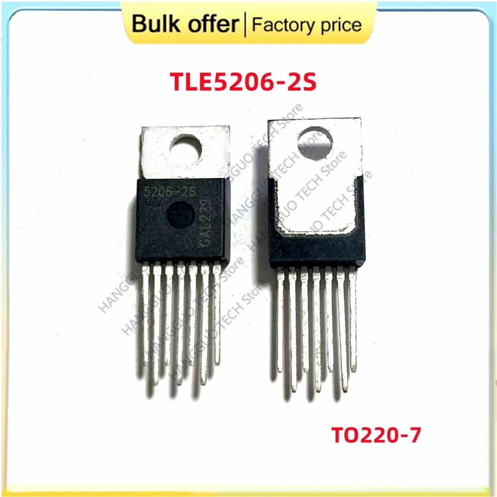 2PCS/Lot Original TLE5206-2S 5206-2S in-line TO220-7 For DC motor control chip Motor Drive controller IC