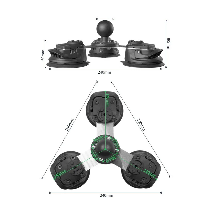 Twist Lock Suction Cup Window Mount With 1.5