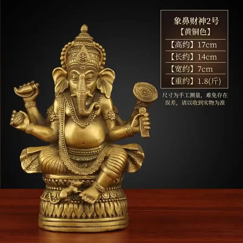 Tibetan Buddhism, Tantra, Ganesha, Geneisha, elephant headed God, Statue, buddha figure, figurine, God of victory~