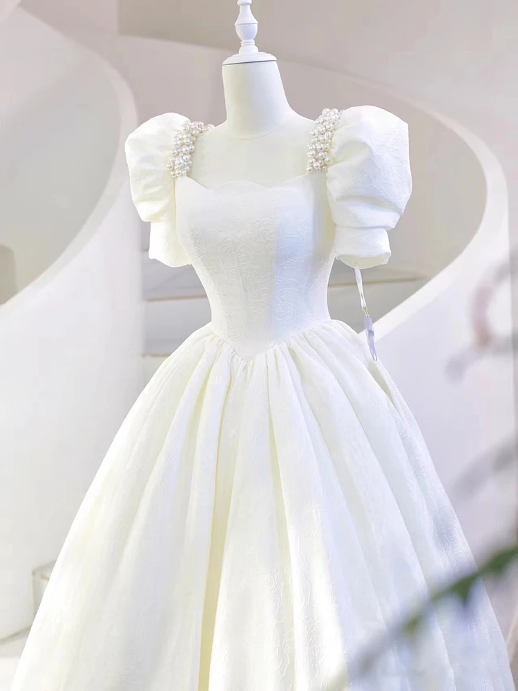 

White Evening Gown 2025 New High End Luxury Wedding Dr Women's Host Sensation Cus Made Engagement Toasting Clothes