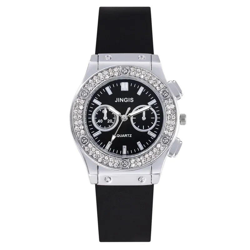 Fashion 2024 Rubber Women Watches Luxurious Brand Casual Diamond Female Quartz Wristwatches Simple Sport Clock Relogio Feminino