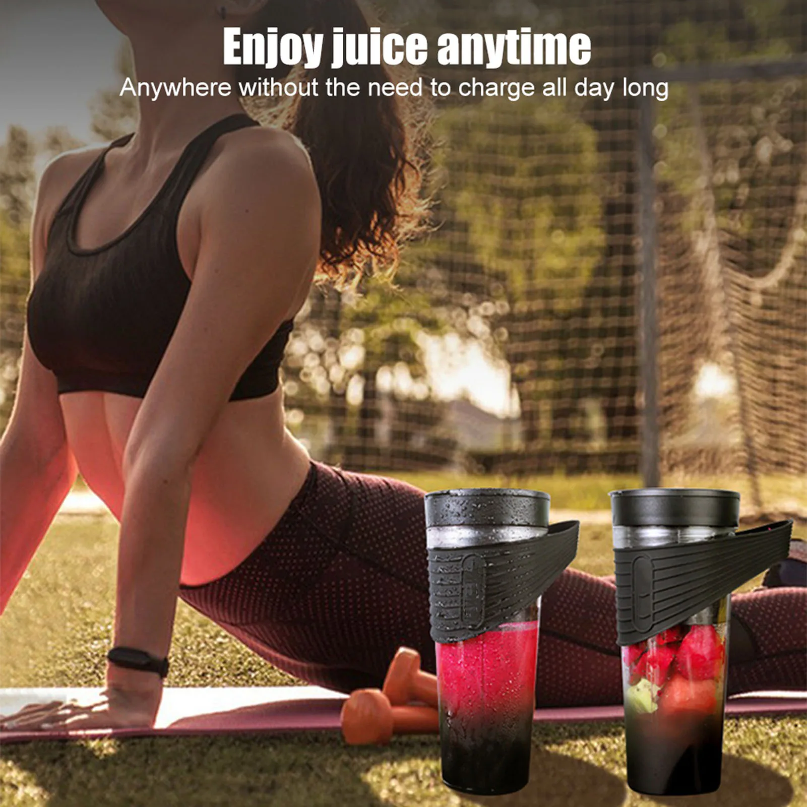 Portable Blender for Shakes and Smoothies 4000mAh Type-C Rechargeable 460ml Blender with 6 Sharp Blades 22000r/m