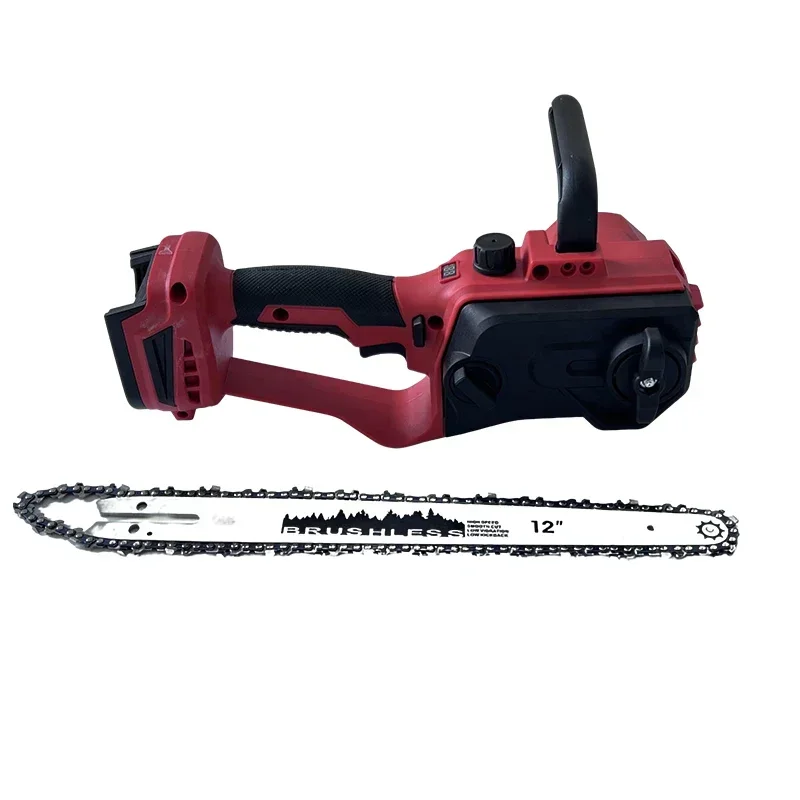 Brushless Chainsaw 12 Inch with Auto Oiler Cordless Electric Saw for Tree Cutting & Logging Wood Cutting For Milwaukee Battery view 4
