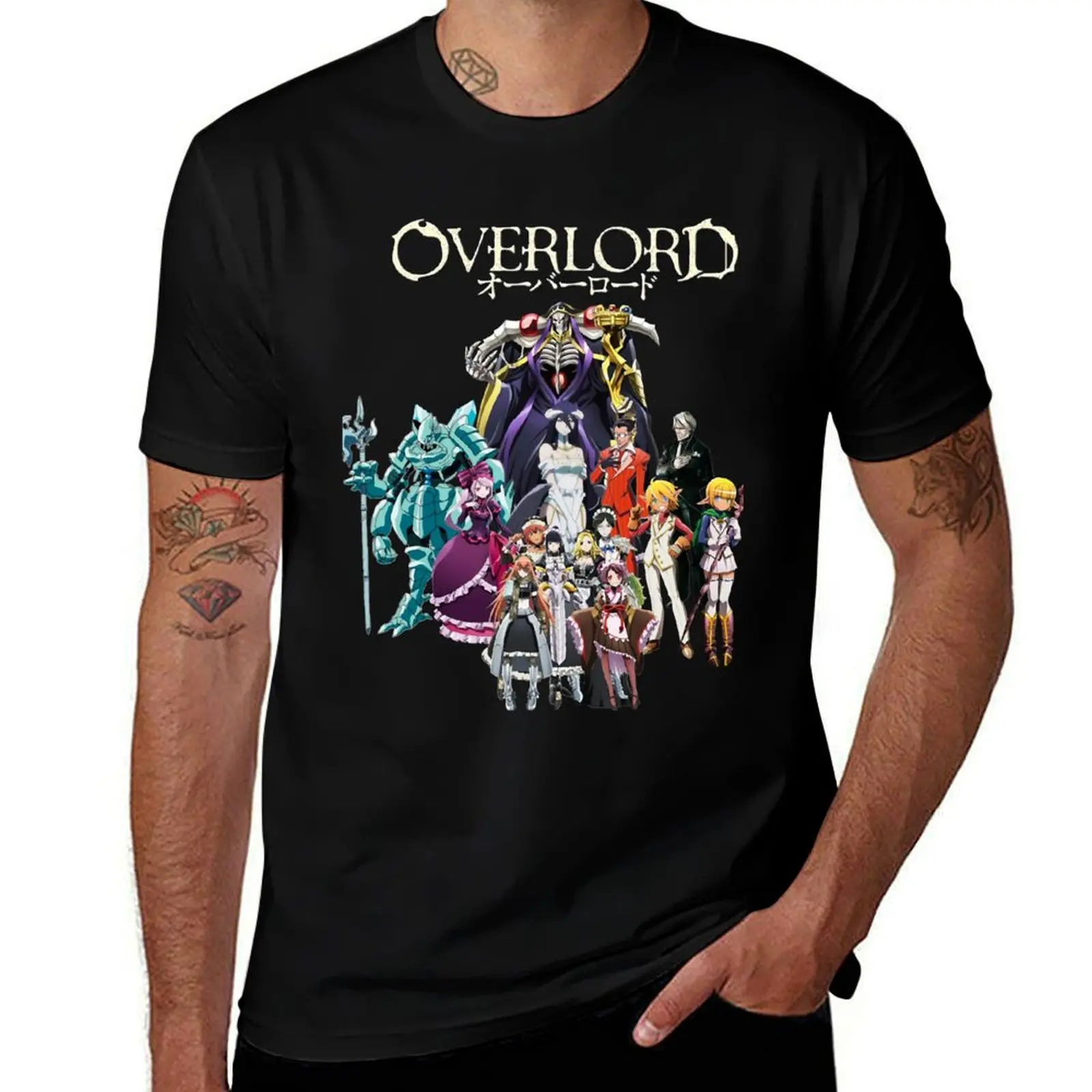 Funny Gift Overlord Anime Design Retro Wave T-Shirt baggy shirts customs design your own compression shirt men