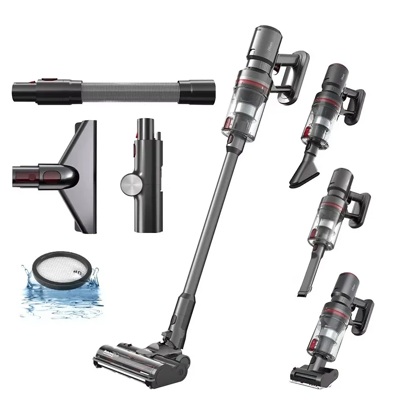 Оптовый новый дизайн пылесоса со светодиодной подсветкой 27 кПа всасывание умный сенсорный экран мини беспроводной пылесос Оптовый новый дизайн пылесоса со светодиодной подсветкой 27 кПа всасывание умный сенсорный экран мини беспроводной пылесос