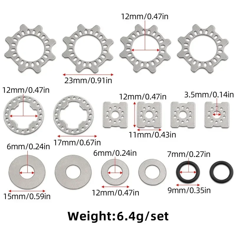 ARRMA 1/8 KRATON V5 1/7 BIGROCK MOJAVE EXB Universal-Differentialgetriebe für Vorne und Hinten